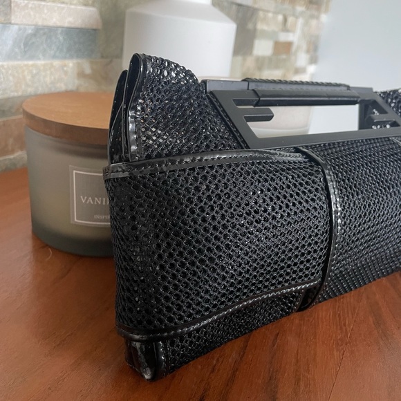 Vintage Fendi Patent Leather Mesh Clutch - Picture 5 of 7